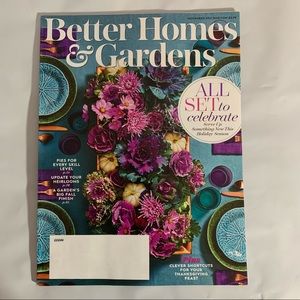 Better Homes and Gardens Magazine November 2021 Holiday Season Pies Fall Garden